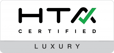 HTA Certified Luxury logo: setting the standard for premium home technology experiences.