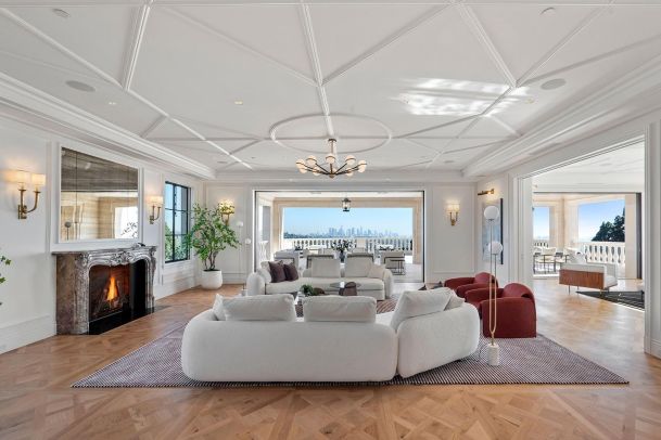 Family Room with in ceiling speakers for music